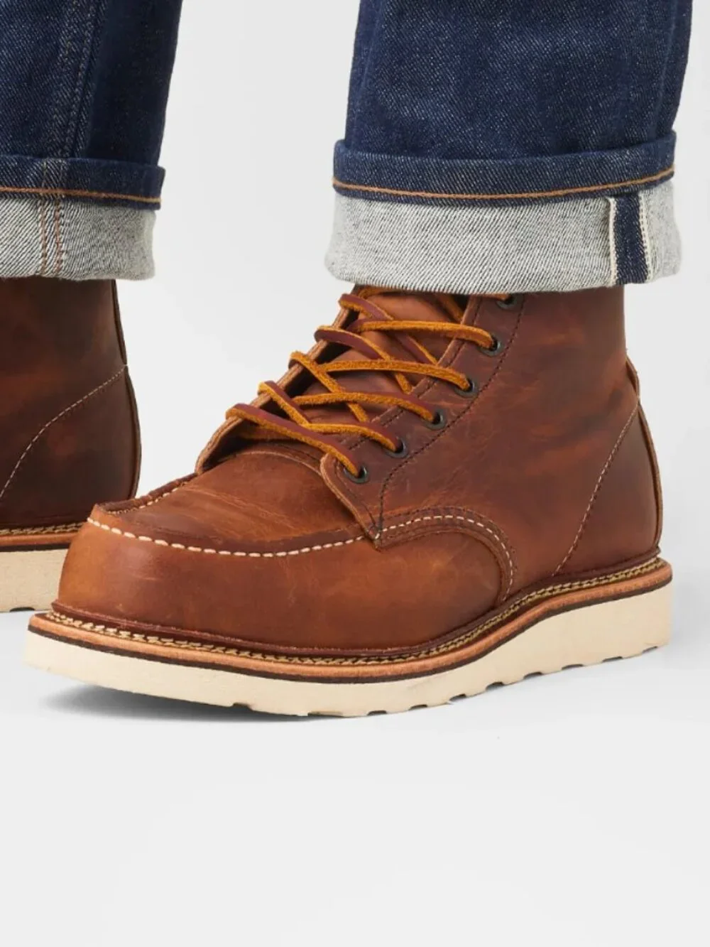 Red Wing Blacksmith Moc Boots Rough Leather Lace Up Brown New Men's Size 12 D